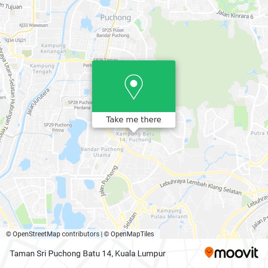 Taman Sri Puchong Batu 14 map