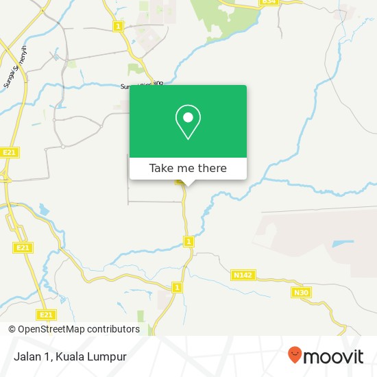 Jalan 1 map