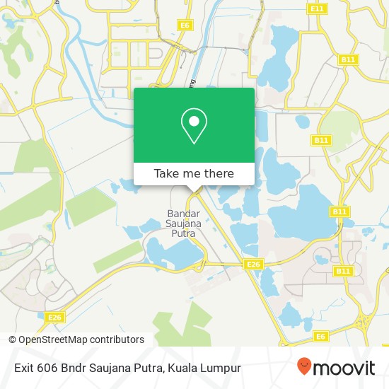 Peta Exit 606 Bndr Saujana Putra