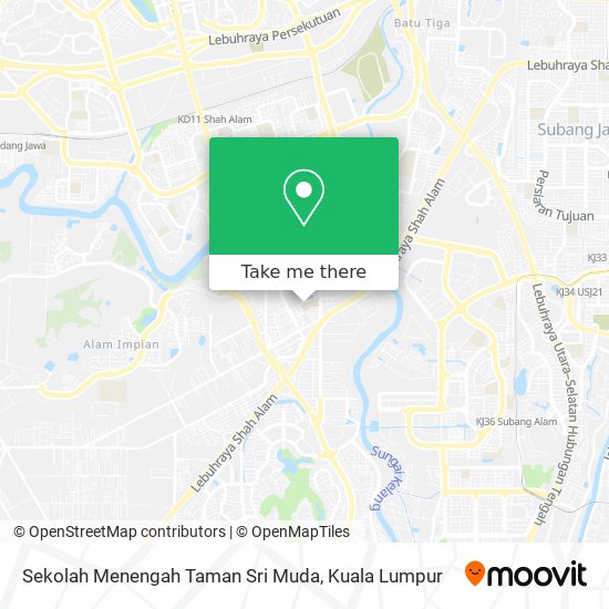 Peta Sekolah Menengah Taman Sri Muda