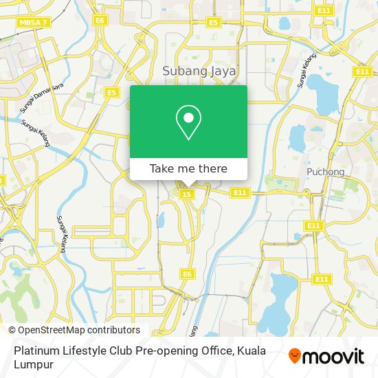 Platinum Lifestyle Club Pre-opening Office map