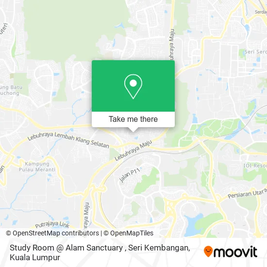 Study Room @ Alam Sanctuary , Seri Kembangan map