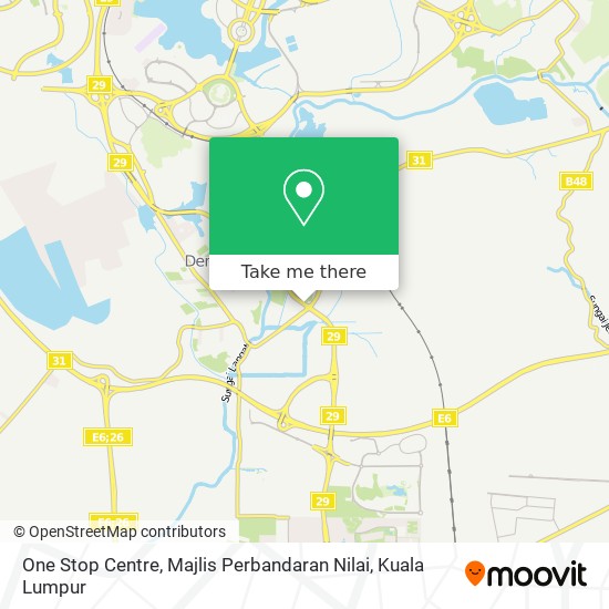 Peta One Stop Centre, Majlis Perbandaran Nilai