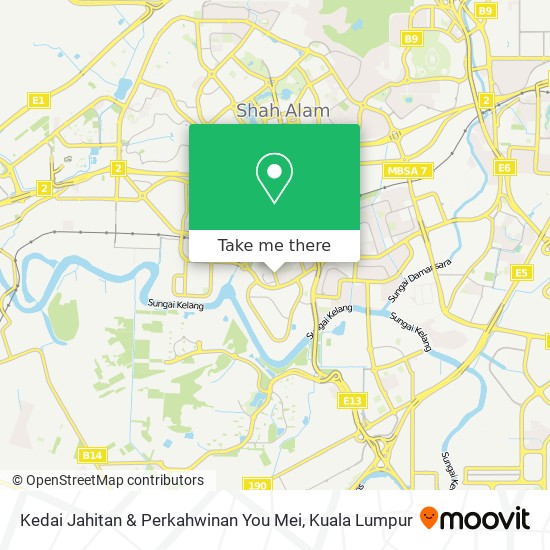 Kedai Jahitan & Perkahwinan You Mei map