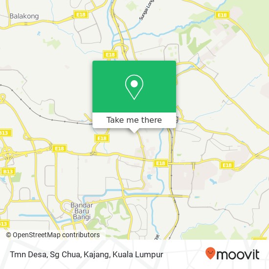 Peta Tmn Desa, Sg Chua, Kajang