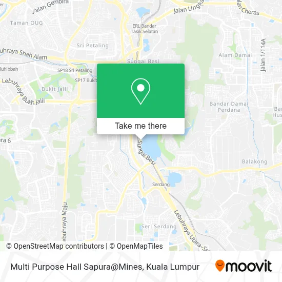 Multi Purpose Hall Sapura@Mines map