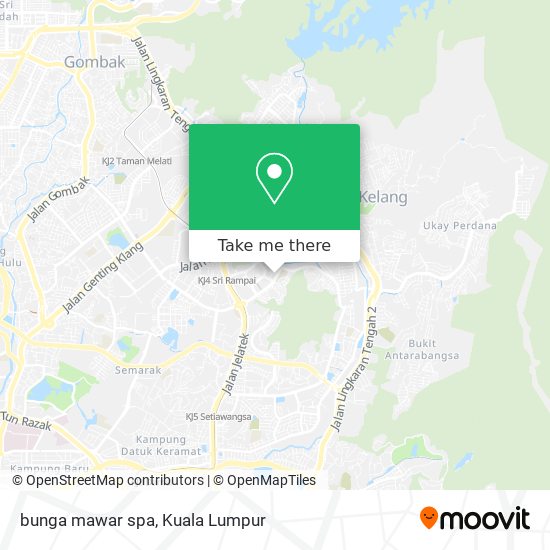 bunga mawar spa map