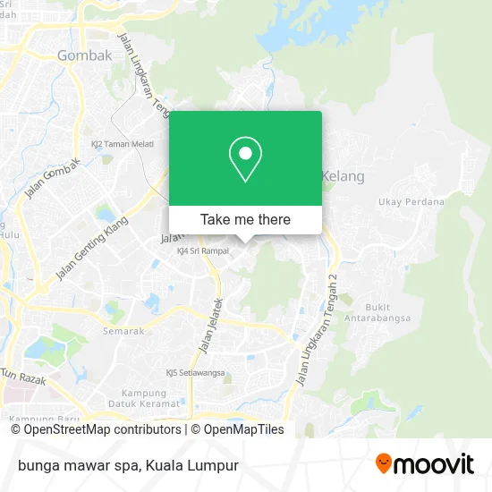 bunga mawar spa map
