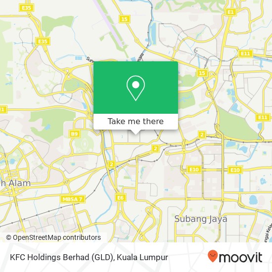 KFC Holdings Berhad (GLD) map