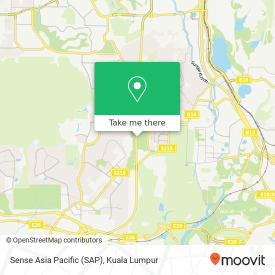 Sense Asia Pacific (SAP) map