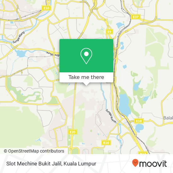 Slot Mechine Bukit Jalil map