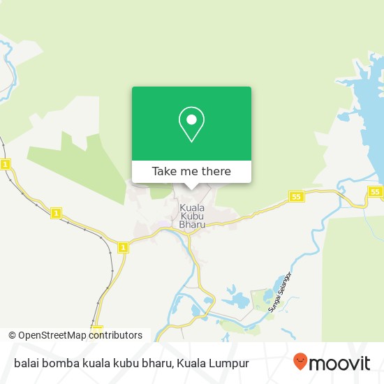 Peta balai bomba kuala kubu bharu