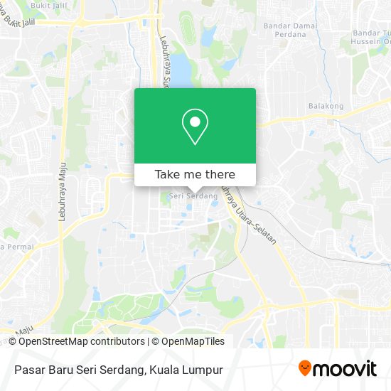 Peta Pasar Baru Seri Serdang