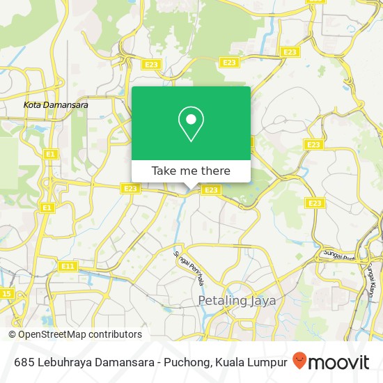 Peta 685 Lebuhraya Damansara - Puchong