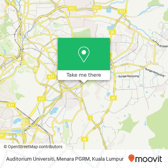 Auditorium Universiti, Menara PGRM map