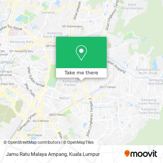 Peta Jamu Ratu Malaya Ampang