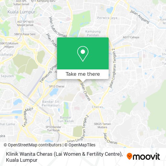 Klinik Wanita Cheras (Lai Women & Fertility Centre) map