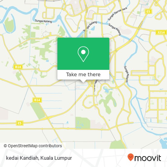 kedai Kandiah map