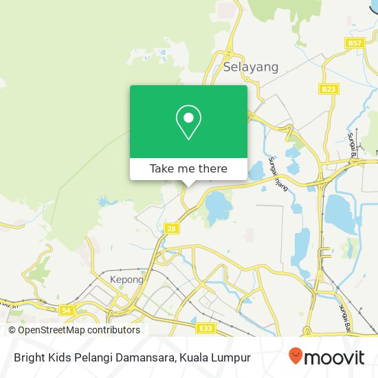 Peta Bright Kids Pelangi Damansara