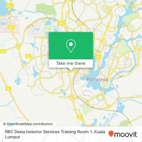 RBC Dexia Investor Services Training Room 1 map