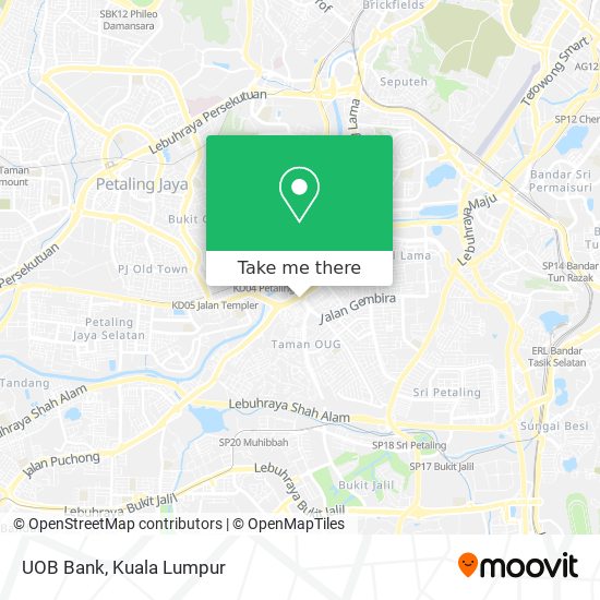 UOB Bank map