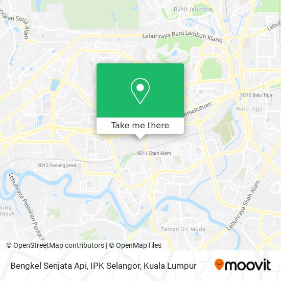 Bengkel Senjata Api, IPK Selangor map