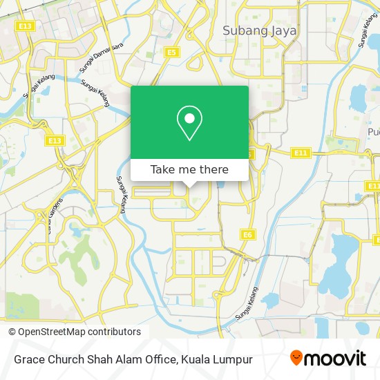 Grace Church Shah Alam Office map