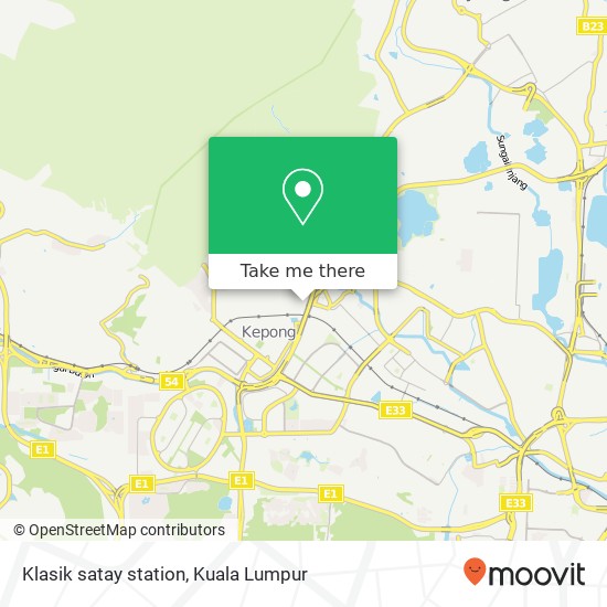 Klasik satay station map