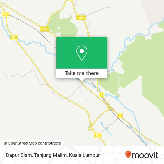 Dapur Siam, Tanjung Malim map