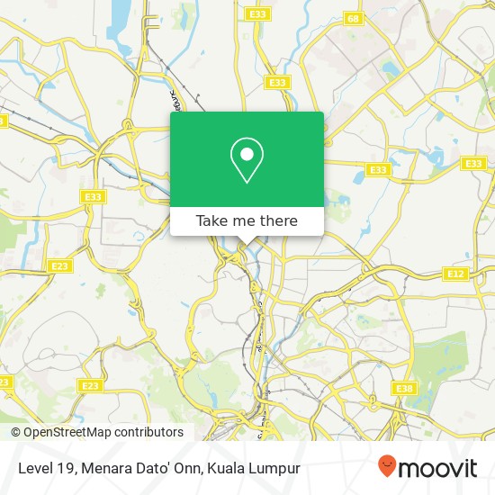 Level 19, Menara Dato' Onn map