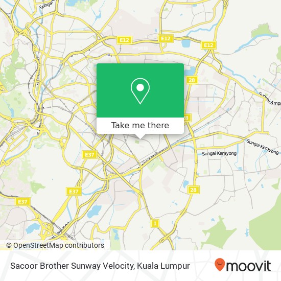 Sacoor Brother Sunway Velocity map