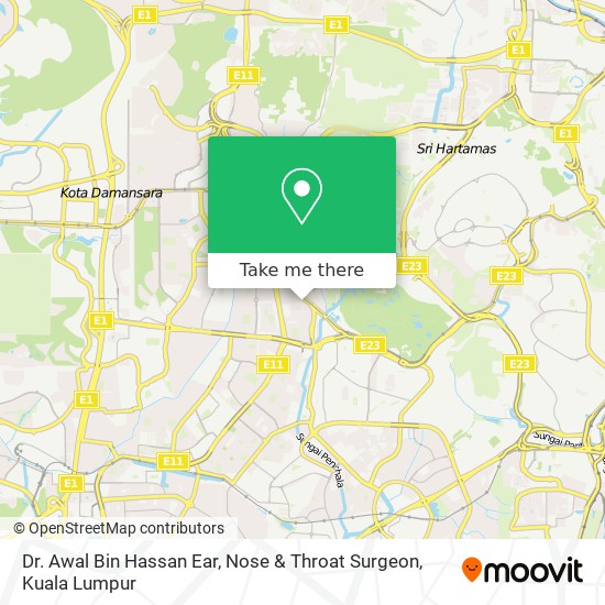 Dr. Awal Bin Hassan Ear, Nose & Throat Surgeon map