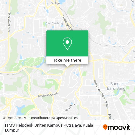 ITMS Helpdesk Uniten Kampus Putrajaya map
