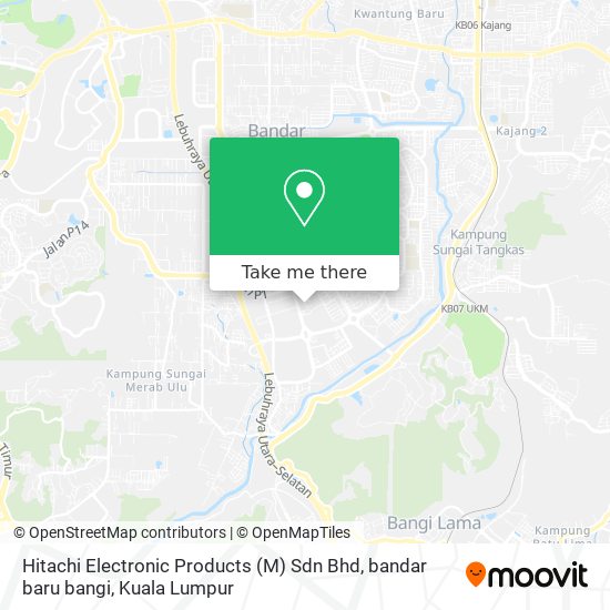 Hitachi Electronic Products (M) Sdn Bhd, bandar baru bangi map