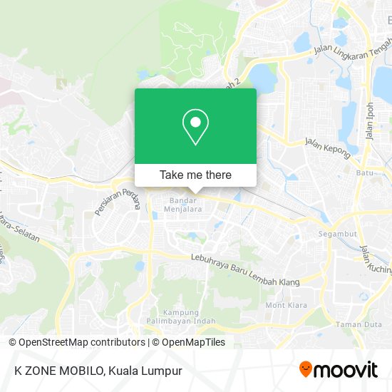 K ZONE MOBILO map