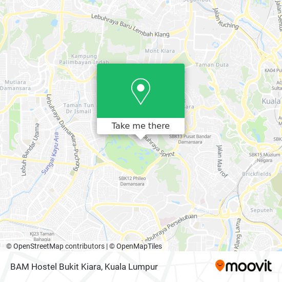 BAM Hostel Bukit Kiara map
