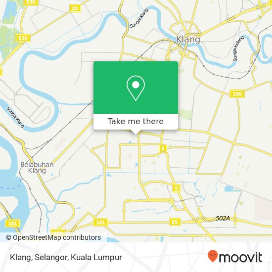 Peta Klang, Selangor
