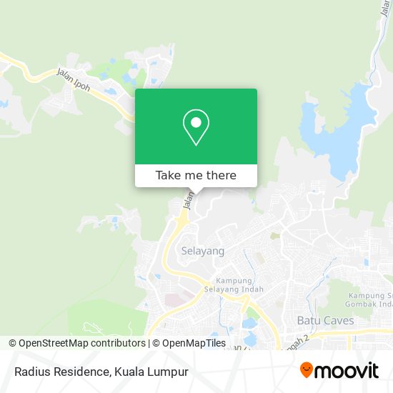 Radius Residence map