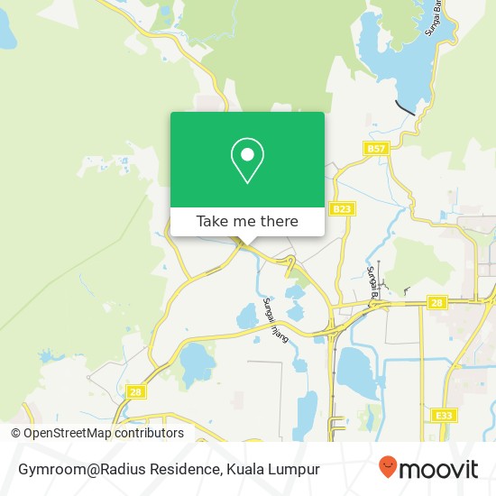 Gymroom@Radius Residence map