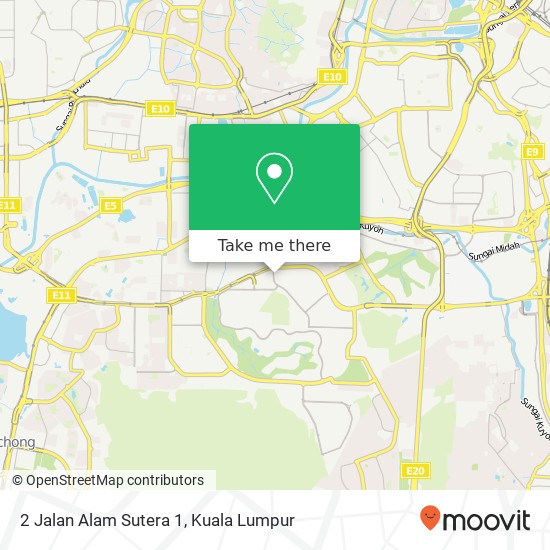 2 Jalan Alam Sutera 1 map