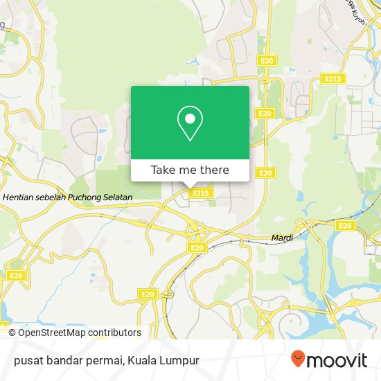 pusat bandar permai map