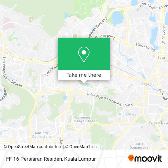 FF-16 Persiaran Residen map