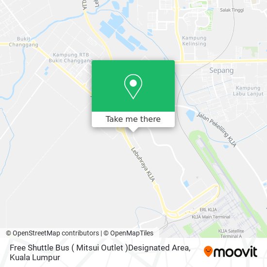 Peta Free Shuttle Bus ( Mitsui Outlet )Designated Area