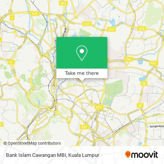 Bank Islam Cawangan MBI map