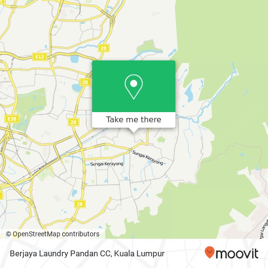 Berjaya Laundry Pandan CC map