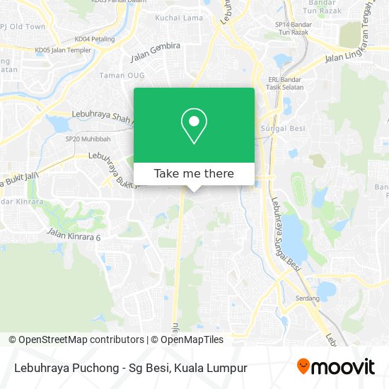 Peta Lebuhraya Puchong - Sg Besi