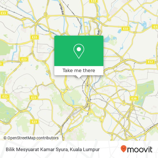 Peta Bilik Mesyuarat Kamar Syura