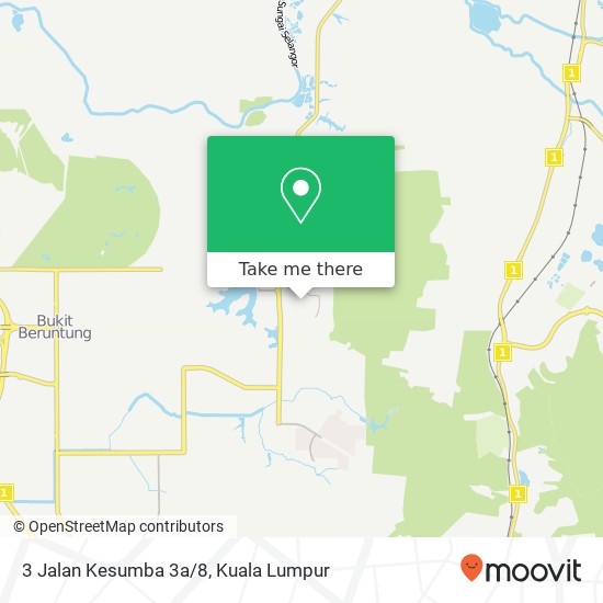 3 Jalan Kesumba 3a/8 map