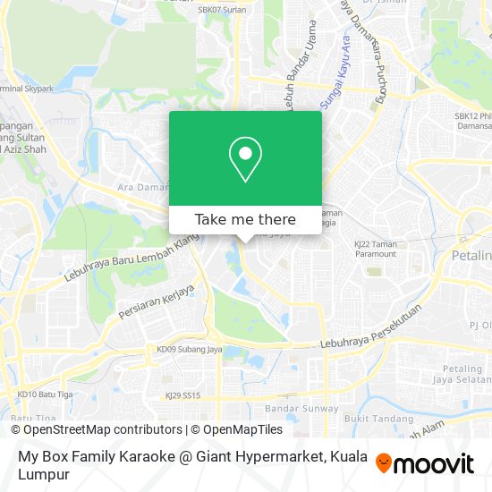 My Box Family Karaoke @ Giant Hypermarket map