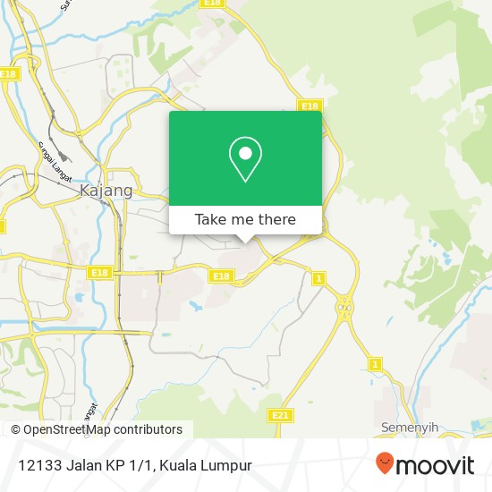 12133 Jalan KP 1/1 map